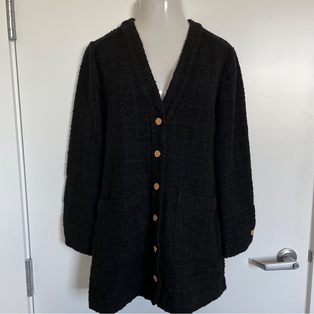 Zara Black Blazer Jacket Dress XL